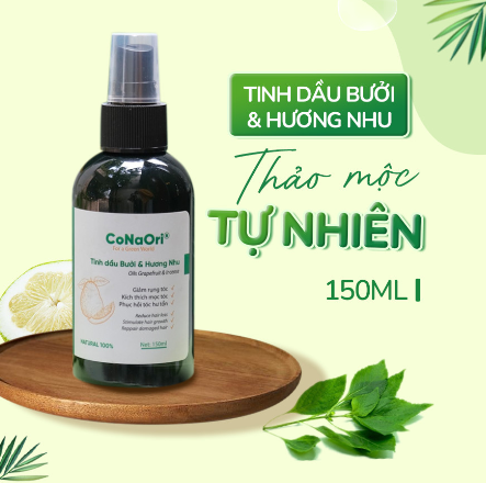 Tinh dầu xịt tóc Bưởi Hương Nhu CoNaOri 150ml
